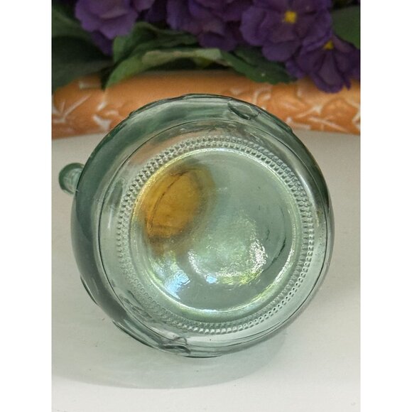 Vintage Green Glass Cruet / Decanter With Cork Stopper - Picture 10 of 10